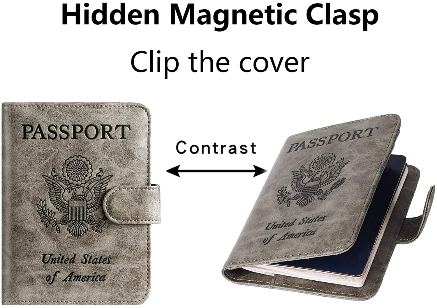 Passport Holder Cover Wallet RFID Blocking Leather Card Case Travel Accessories for Women Men