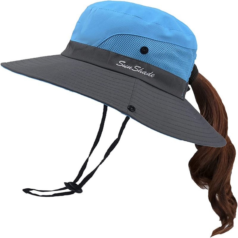 Fishing Sun Bucket Hat for Men or Women 3” Wide Brim UPF 50+