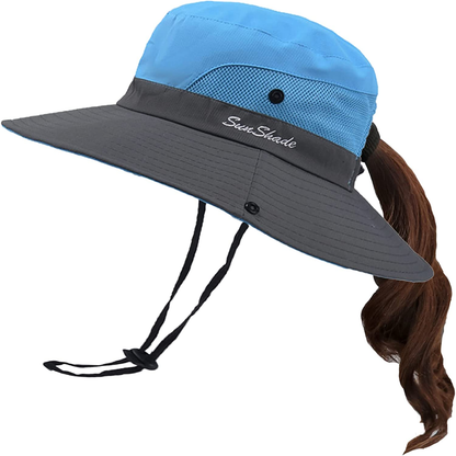 Fishing Sun Bucket Hat for Men or Women 3” Wide Brim UPF 50+