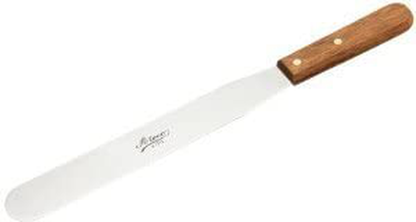 Ateco 1385 Offset Spatula with 4.5-Inch Stainless Steel Blade, Wood Handle, 4.5 Inch, natural