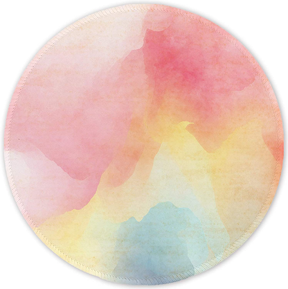 ITNRSIIET Mouse Pad, Colorful Geometric Pattern Design Round Mousepad. Customized Gaming Mousepads for Laptop and Computer. Cute Design Desk Accessories. Non-Slip, Stitched Edges, Waterproof