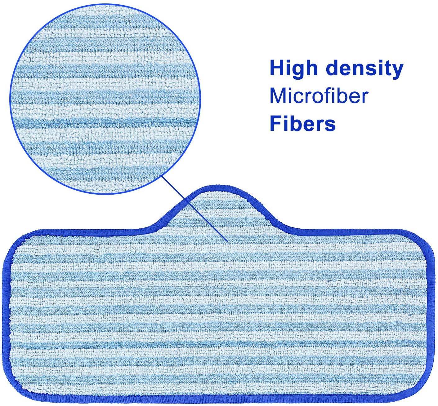 LINNIW 6 Pack Microfiber Pads Compatible with Dupray Neat Steam Cleaner，Durable, Reusable and Machine Washable