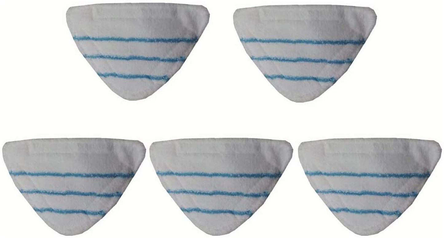 Revin-Sky 5 Pack Microfibre Pads Mop Replacement Cleaner Floor Pads Washable x5mop Cloths Compatible with H2O Steam Mop X5 Mop Pad