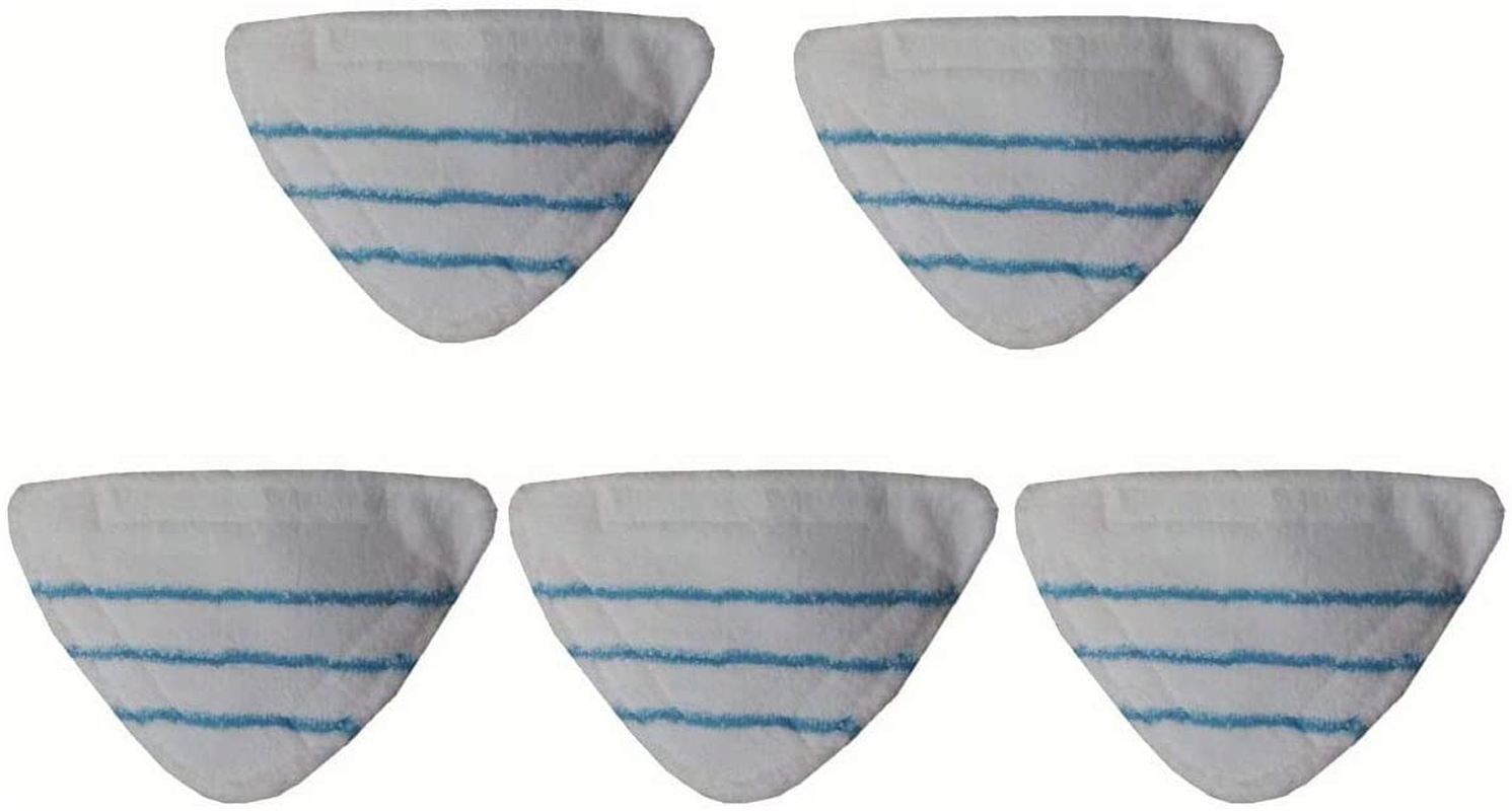 Revin-Sky 5 Pack Microfibre Pads Mop Replacement Cleaner Floor Pads Washable x5mop Cloths Compatible with H2O Steam Mop X5 Mop Pad