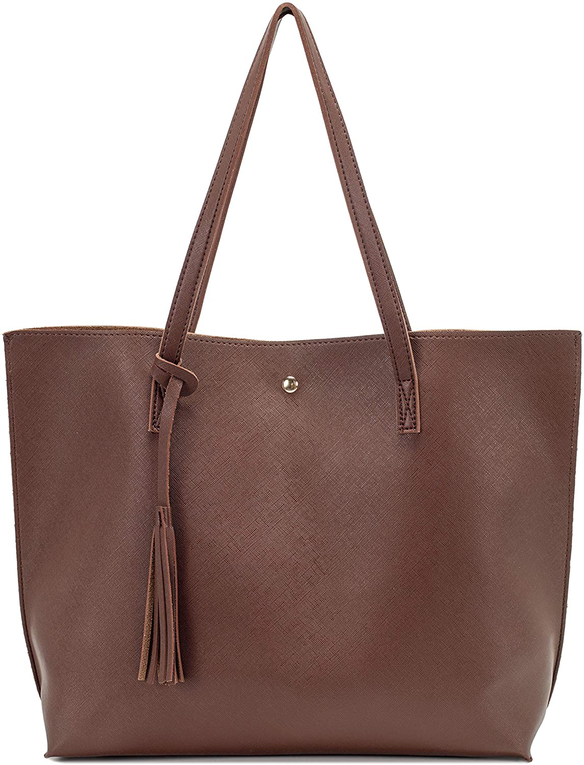 Women's Tote Bags Top Handle Satchel Handbags Faux Leather Tassel Shoulder Purse