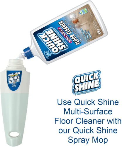 Quick Shine Multi-Surface Luxury Tile Vinyl Floor Cleaner, 64 Fl. Oz, Naturally Powered by Baking Soda for Easy Streak-Free Zero-Residue Cleaning, 64 Fl Oz