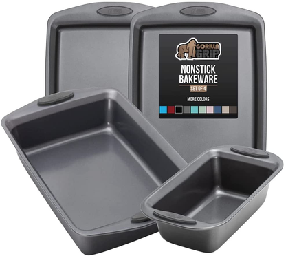 Multipack Gorilla Grip Bakeware Sets, Nonstick, Heavy Duty Carbon Steel