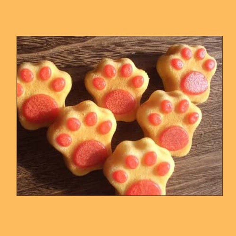 2 Pack Combo Silicone Molds Trays with Puppy Mini Dog Paw and Mini Bone Shape, Homemade Dog Treats, Baking Chocolate Candy, Oven Microwave Freezer Safe