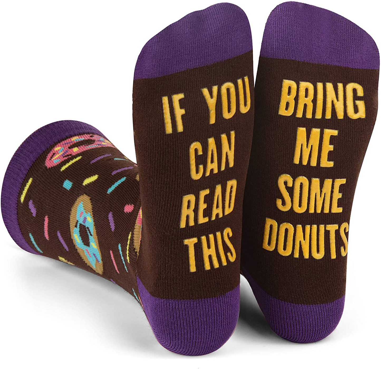 If You Can Read This, Bring Me Some - Funny Food Socks Novelty Christmas Gift & Secret Santa Idea For Men and Women