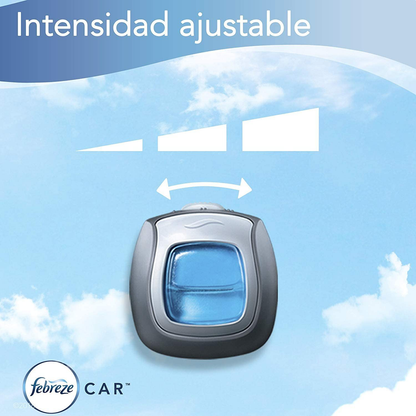 Febreze Car Air Freshener, Set of 5 Clips, Linen & Skyup to 150 Days (Packaging May Vary)