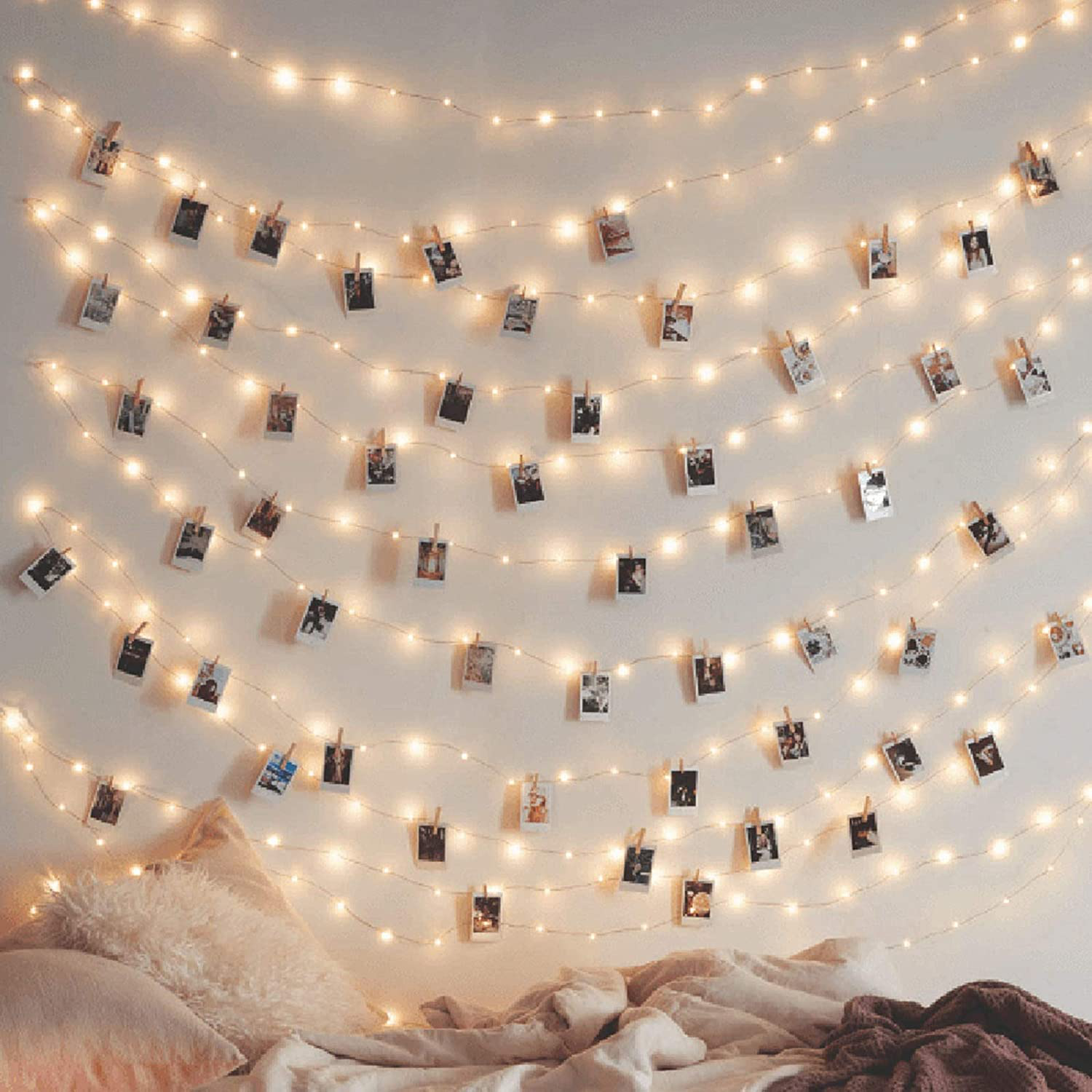 Twinkle Star 200 LED 66 FT Copper String Lights Fairy String Lights 8 Modes LED String Lights