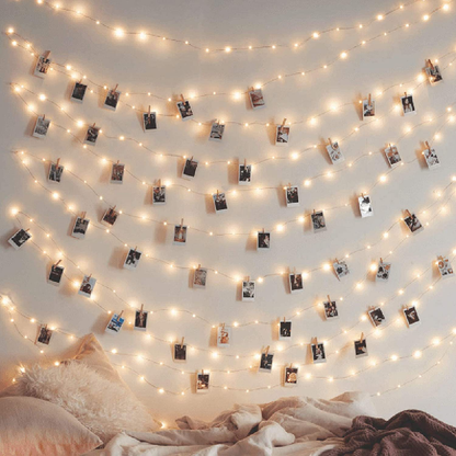 Twinkle Star 200 LED 66 FT Copper String Lights Fairy String Lights 8 Modes LED String Lights