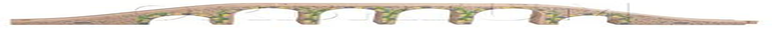 Orbrium Toys 6 Arches Viaduct Bridge for Wooden Railway Track Fits Thomas Trains Brio set