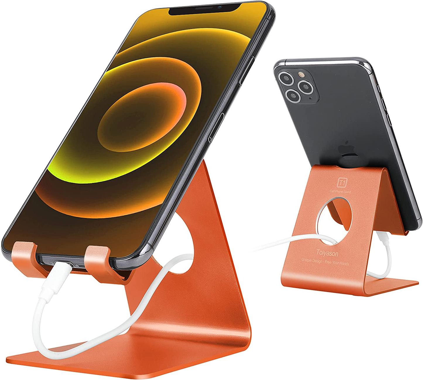 Cell Phone Stand, Cradle, Dock, Compatible with All 4-8inch Phones