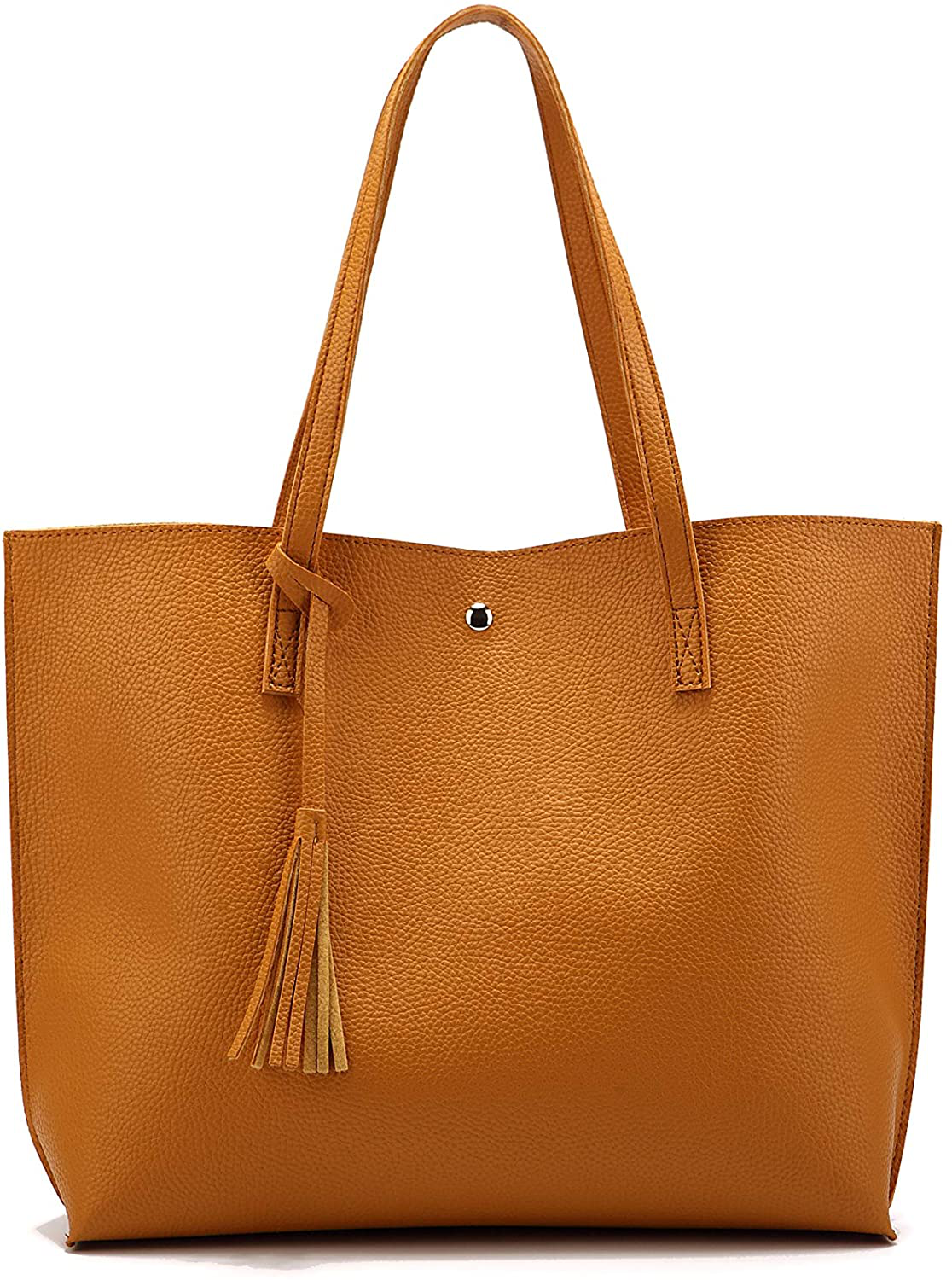Women's Tote Bags Top Handle Satchel Handbags Faux Leather Tassel Shoulder Purse
