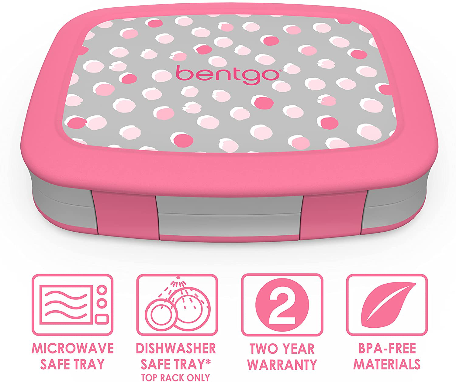 Bentgo Kids Prints (Sharks) - Leak-Proof, 5-Compartment Bento-Style Kids Lunch Box - Ideal Portion Sizes for Ages 3 to 7 - BPA-Free and Food-Safe Materials