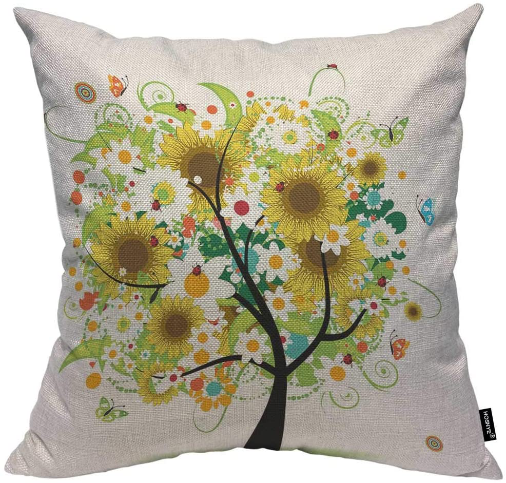 Linen Throw Pillow Cushion Covers Home Sofa Decorative 18 X 18 Inch