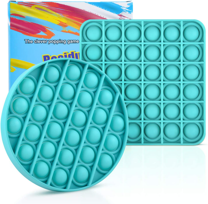 Silicone Push Pop It Fidget Toy - Sensory, Anxiety Relief Toys
