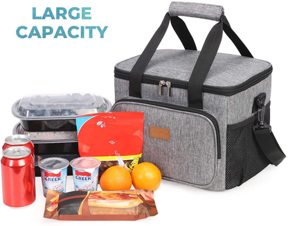 Lifewit Collapsible Cooler Bag Insulated 24L ( 40-Can ), Large Leakproof Soft Sided Portable Cooler Bag for Outdoor Travel Beach Picnic Camping BBQ Party, Black