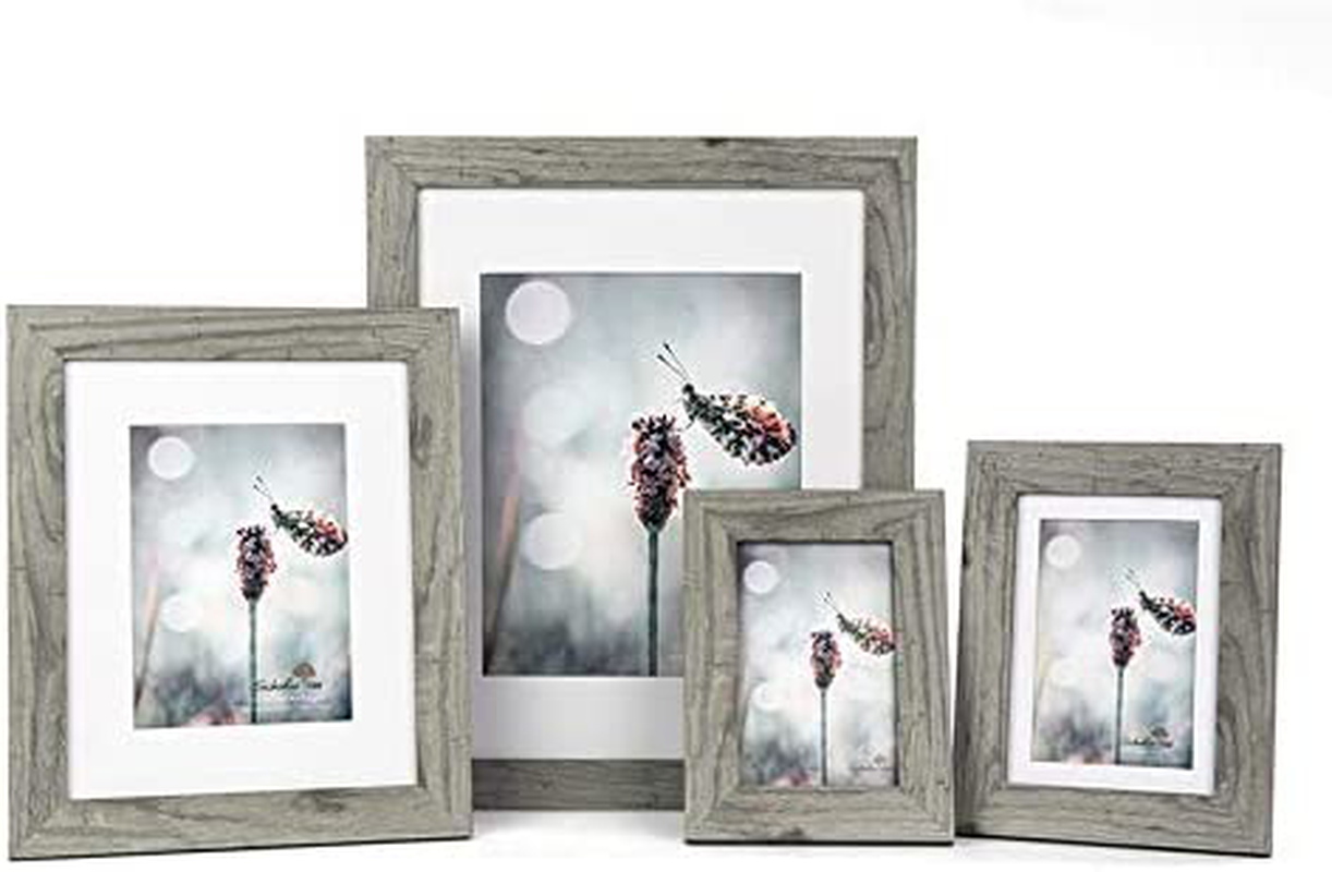 Scholartree Wooden Grey 8x10 Picture Frame 2 Set in 1 Pack