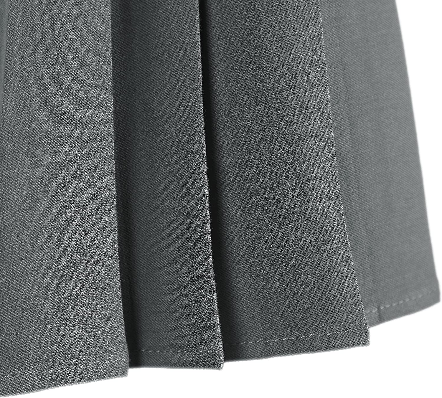 Women's Elastic Waist Plaid Pleated Skirt Tartan Skater School Uniform Mini Skirts