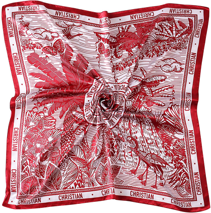 35" Square Silk Like Head Scarf - Women's Fashion Silk Feeling Scarf