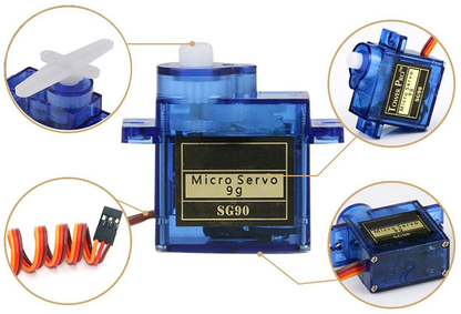 10Pcs SG90 9g Micro Servos for RC Robot Helicopter Airplane Controls Car Boat