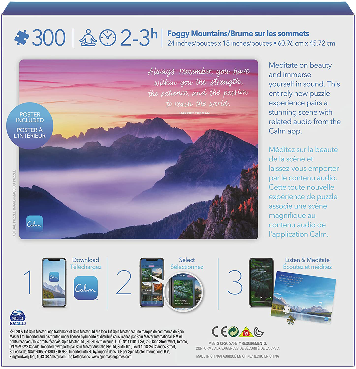 300-Piece Calm Jigsaw Puzzle for Relaxation, Stress Relief, and Mood Elevation