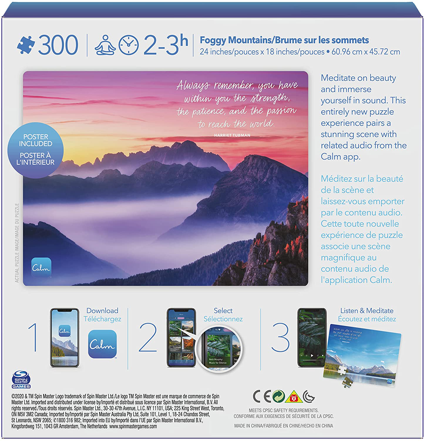 300-Piece Calm Jigsaw Puzzle for Relaxation, Stress Relief, and Mood Elevation