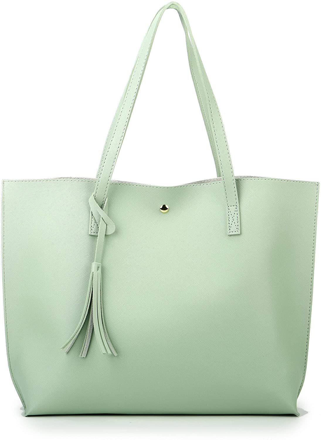 Women's Tote Bags Top Handle Satchel Handbags Faux Leather Tassel Shoulder Purse