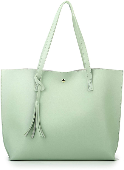 Women's Tote Bags Top Handle Satchel Handbags Faux Leather Tassel Shoulder Purse