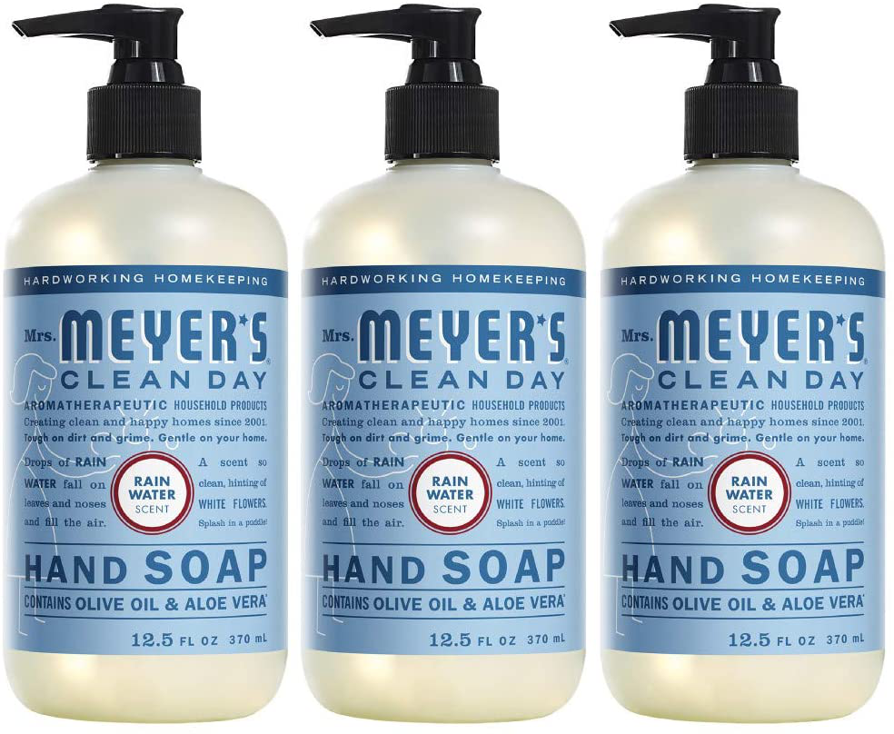 Mrs. Meyer's Clean Day Liquid Hand Soap, Cruelty Free and Biodegradable Hand Wash Formula Made with Essential Oils, Oat Blossom Scent, 12.5 oz - Pack of 3
