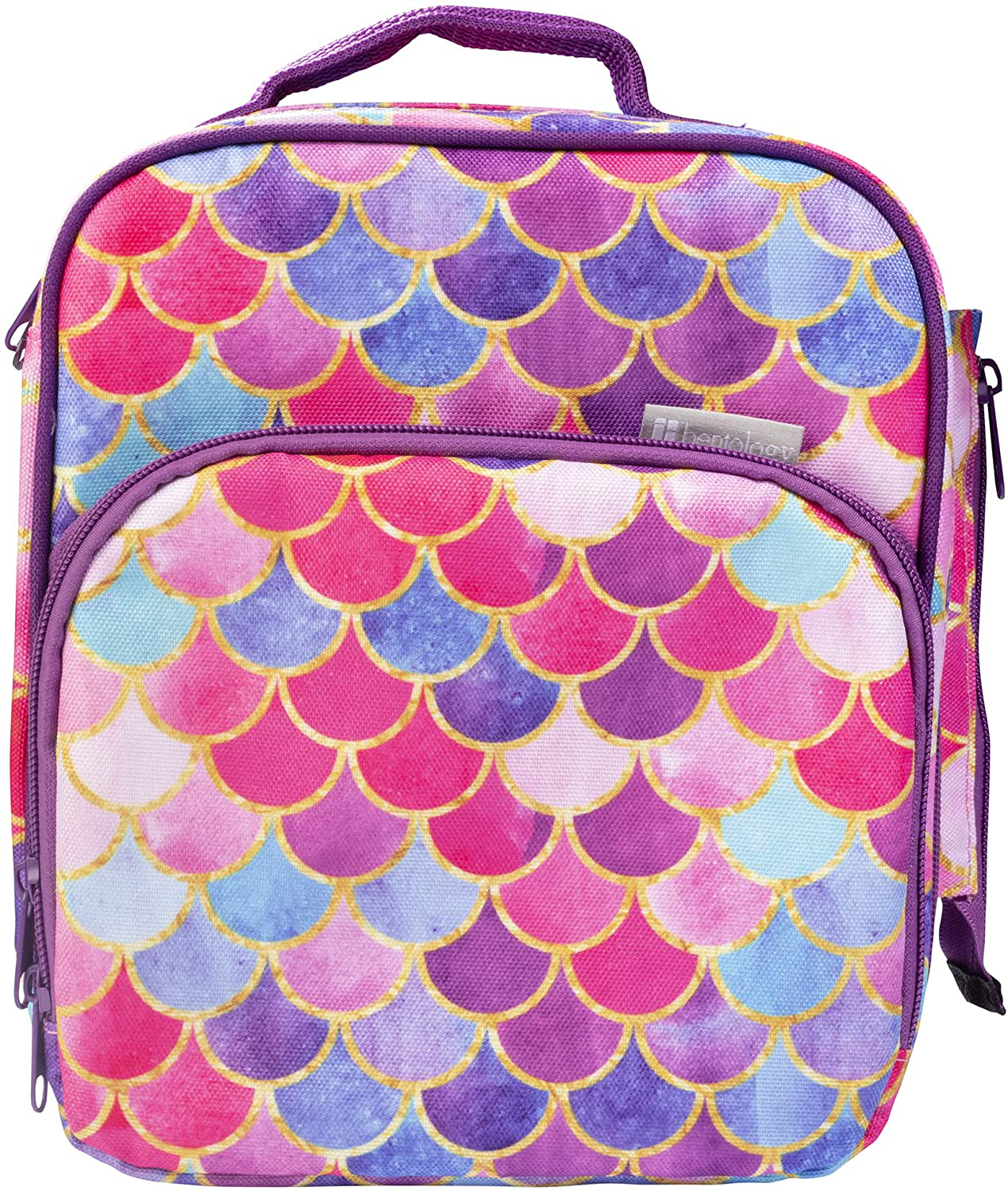 Bentology Lunch Box Set for Kids - Girls Insulated Lunchbox Tote, Water Bottle, and Ice Pack - 3 Pieces - Kitty