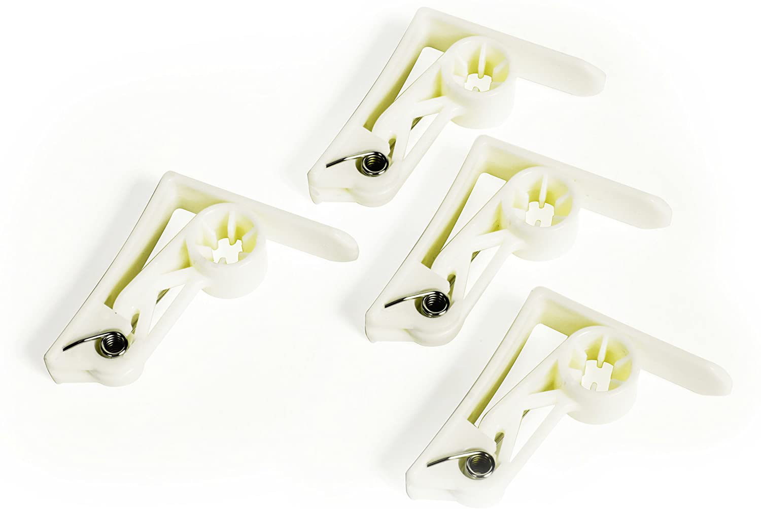 Camco Deluxe Table Cloth Clamp - Secures Your Table Cloth in Place and Prevents Lifting and Sliding During Windy Weather ; Fits Standard Picnic, Patio, and Campsite Tables - Pack of 4 (51077)