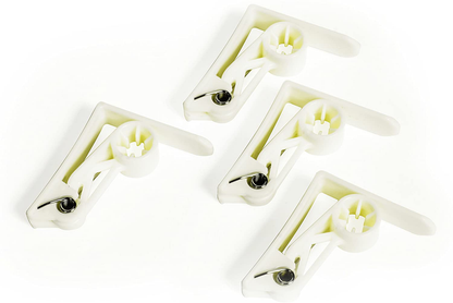 Camco Deluxe Table Cloth Clamp - Secures Your Table Cloth in Place and Prevents Lifting and Sliding During Windy Weather ; Fits Standard Picnic, Patio, and Campsite Tables - Pack of 4 (51077)