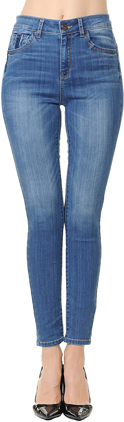 Wax Jean Denim Women's Juniors Push-Up High-Rise Skinny Jean in Fine Cotton D.