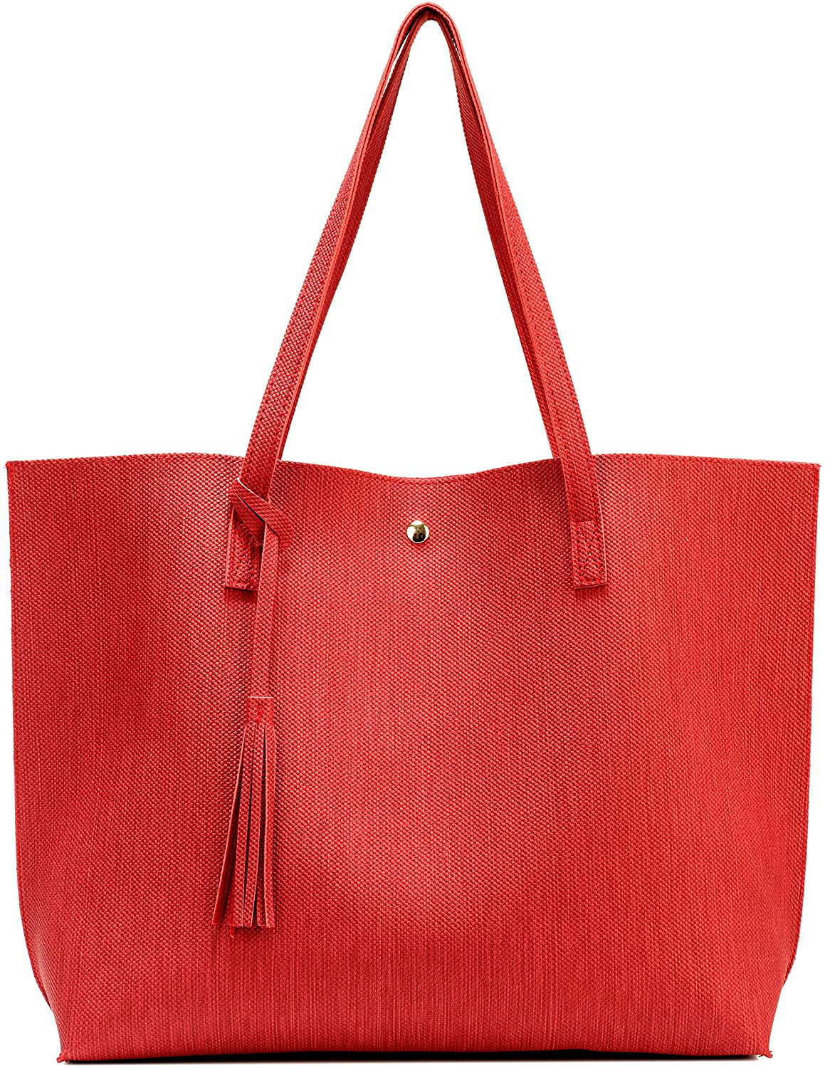 Women's Tote Bags Top Handle Satchel Handbags Faux Leather Tassel Shoulder Purse