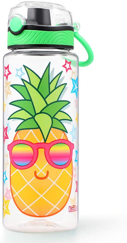 Cute Water Bottle for School Kids Girls, BPA FREE Tritan & Leak Proof & Easy Clean & Carry Handle, 23oz/ 680ml - Unicorn