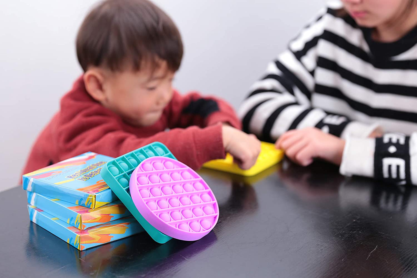 Silicone Push Pop It Fidget Toy - Sensory, Anxiety Relief Toys