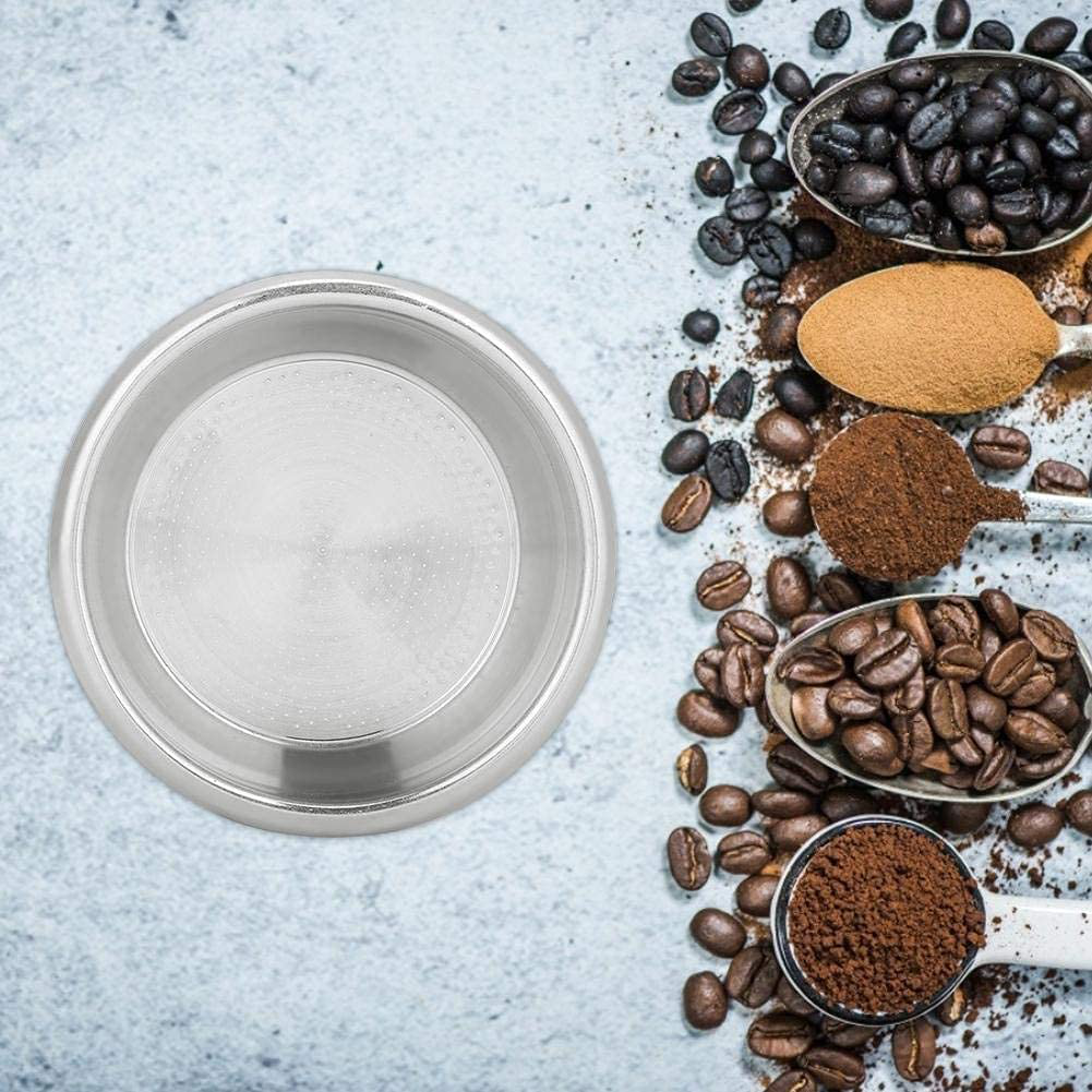 Espresso Filter Basket 58mm, Single Layer Double Doses Stainless Steel Filter Basket, Coffee Maker Accessories