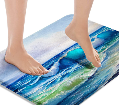 Bath Mats for Bathroom, Bathroom Mats Rugs Non-Slip,  Washable Cover 