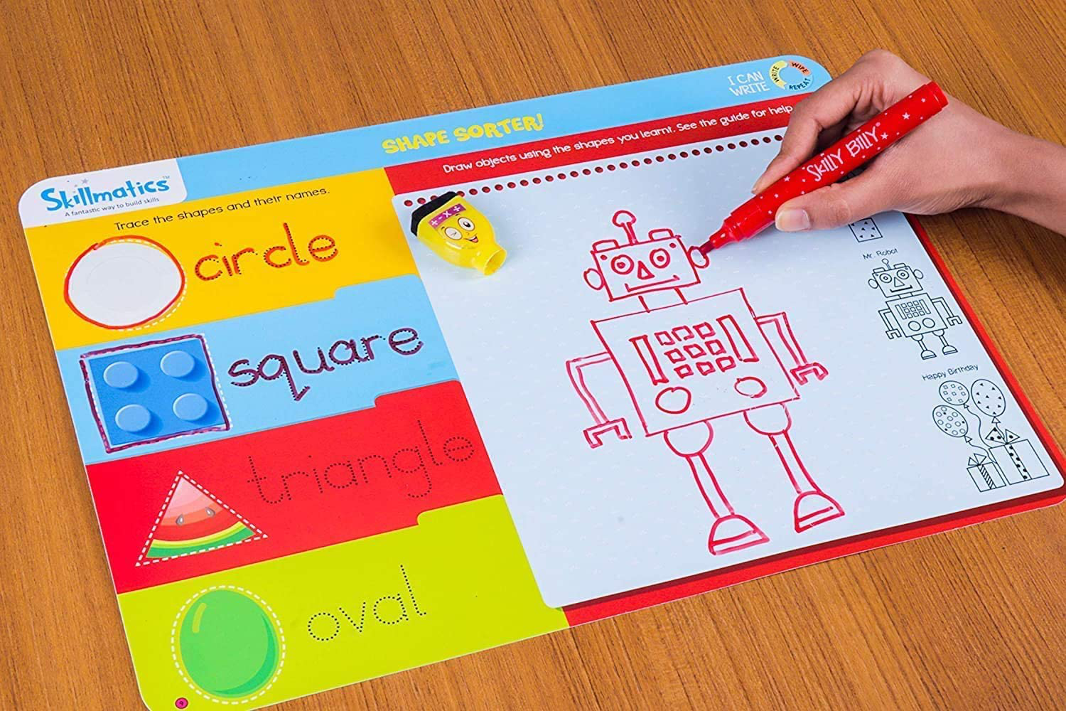 Skillmatics Educational Game : Search and Find | Holiday Gifts & Preschool Learning for Kids Ages 3 to 6 | Reusable Activity Mats with 2 Dry Erase Markers