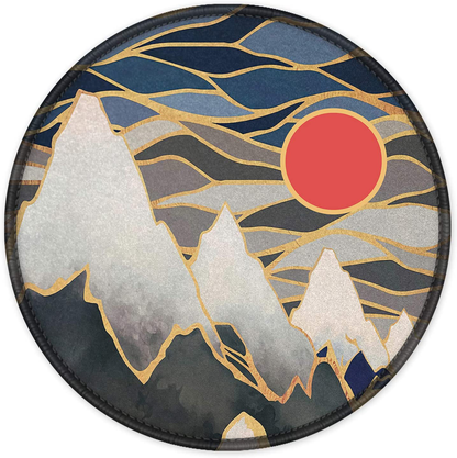ITNRSIIET Mouse Pad, Colorful Geometric Pattern Design Round Mousepad. Customized Gaming Mousepads for Laptop and Computer. Cute Design Desk Accessories. Non-Slip, Stitched Edges, Waterproof