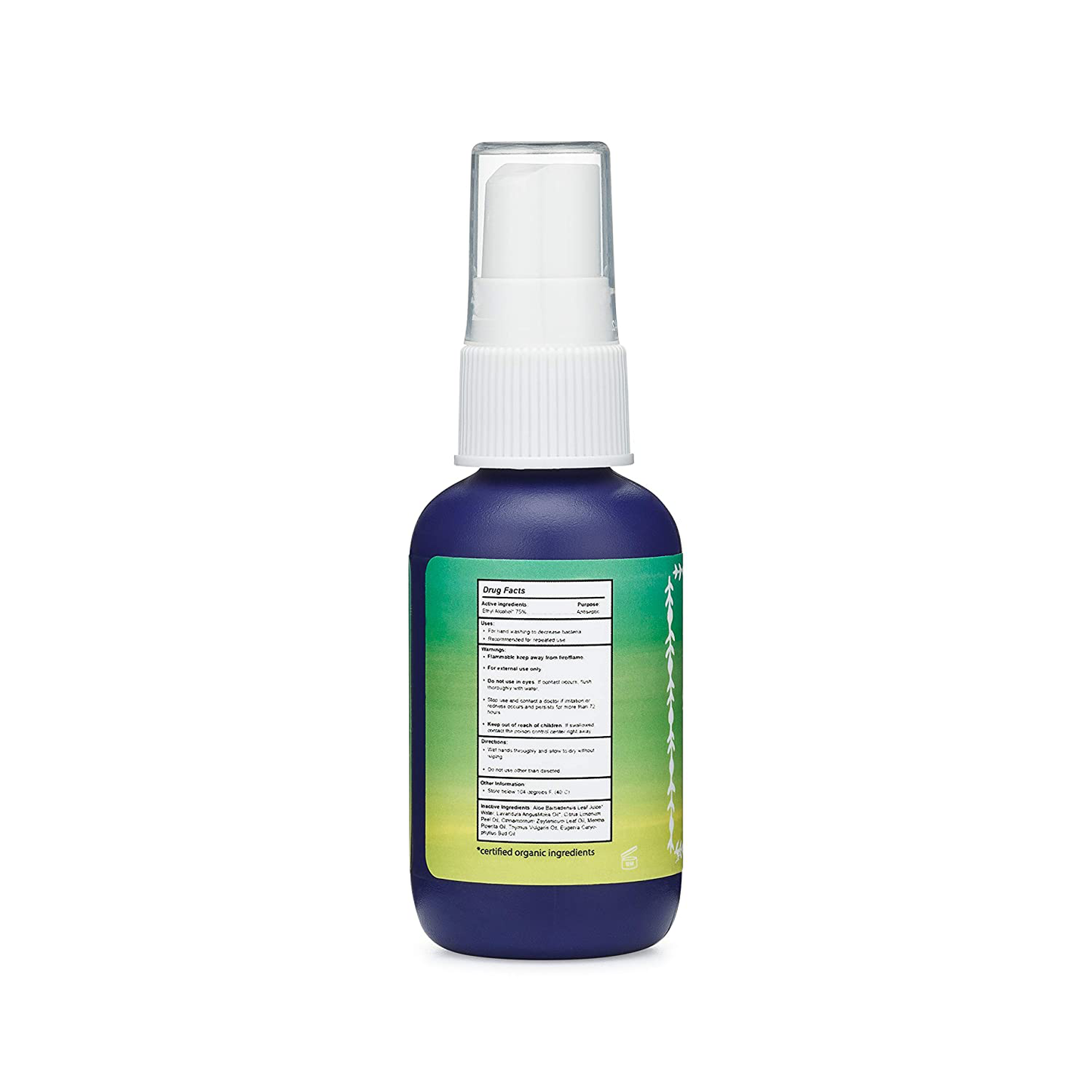 Captain Blankenship Hand Sanitizer Spray, Formulated with 75% Ethyl Alcohol, Essential Oils and Aloe Vera, Travel Size, 2 Ounce, 1 Count