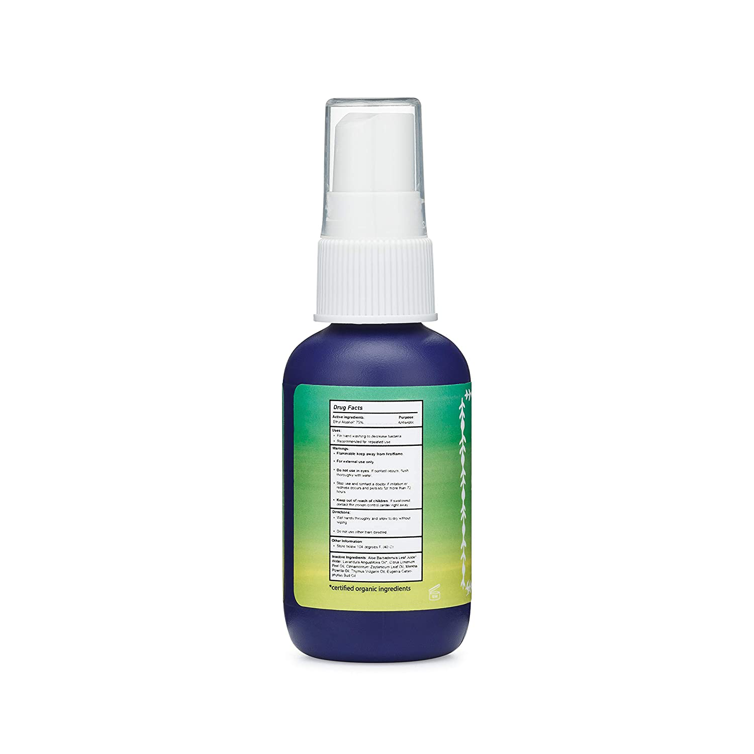 Captain Blankenship Hand Sanitizer Spray, Formulated with 75% Ethyl Alcohol, Essential Oils and Aloe Vera, Travel Size, 2 Ounce, 1 Count