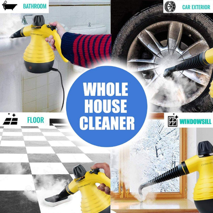 Comforday Handheld Pressurized Steam Cleaner- Multi Purpose Eco-Friendly Steamer with 9-Piece Accessories Steam Cleaning Machine for Stain Removal, Curtains, Car Seats,Floor,Window