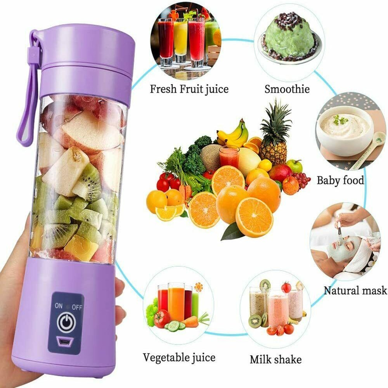 USB Rechargeable Portable Blender for Shakes and Smoothies