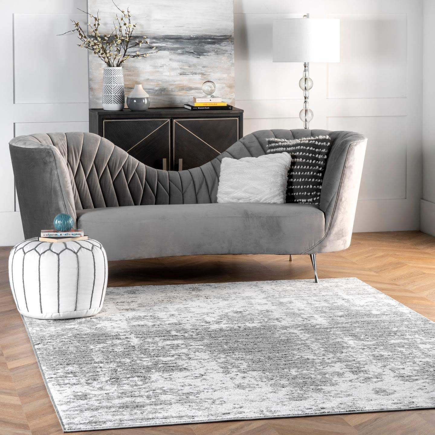 nuLOOM Misty Shades Deedra Runner Rug, 2' 5" x 9' 5", Grey