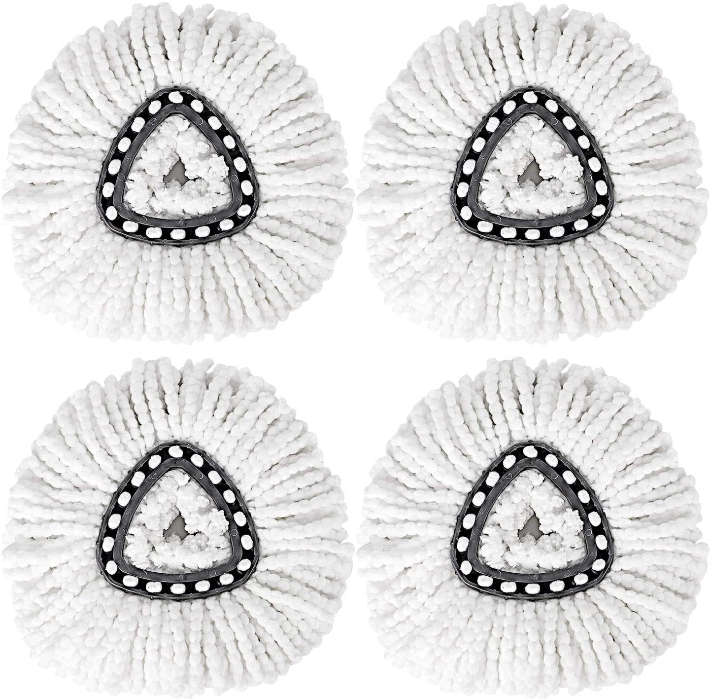 Strengthmix Spin Mop Replacement Heads, Microfiber Spin Mop Refills, Easy Cleaning Mop Head Replacement,4 Pack