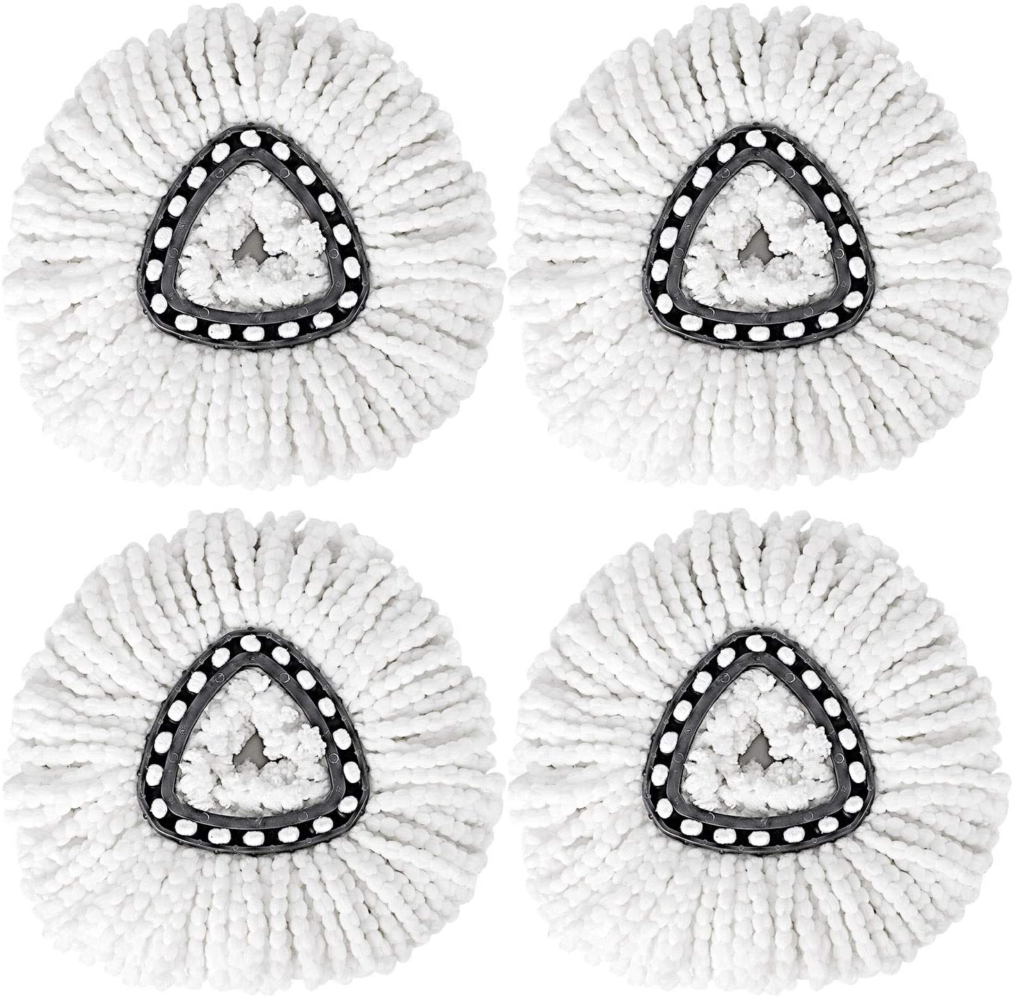 Strengthmix Spin Mop Replacement Heads, Microfiber Spin Mop Refills, Easy Cleaning Mop Head Replacement,4 Pack
